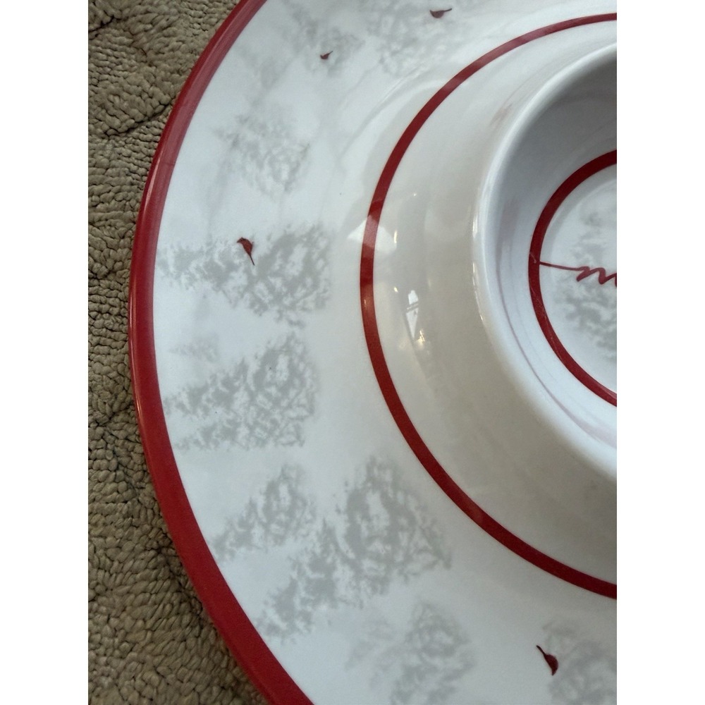 CHIP/DIP PLATE CARDINAL - Picture 3 of 11